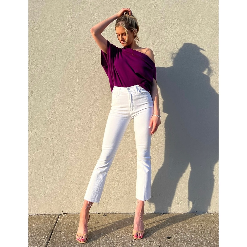 MOTHER The Hustler High-Rise Ankle Fray Jeans - Picture 3 of 7